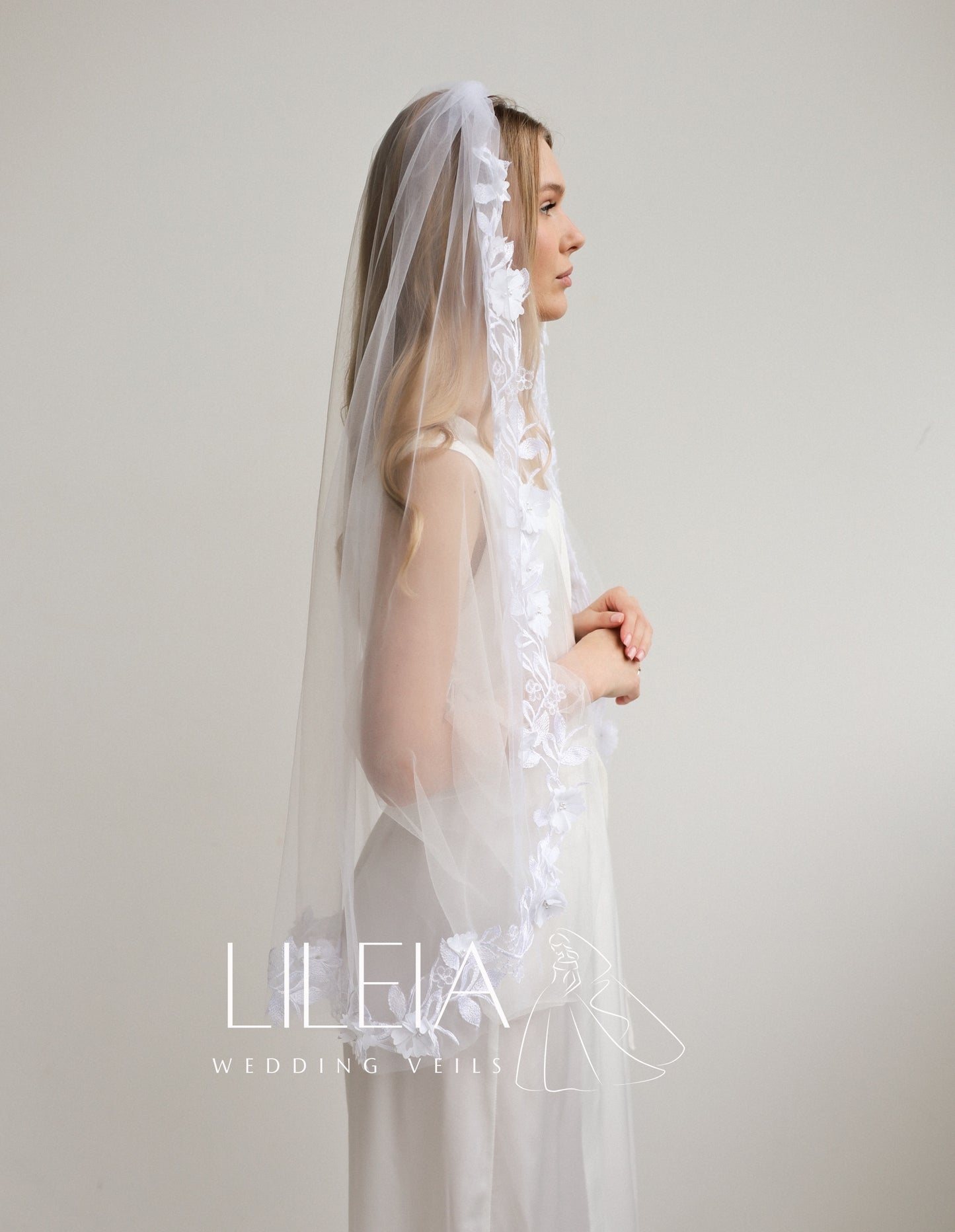 ALEXANDRA FLORAL VEIL