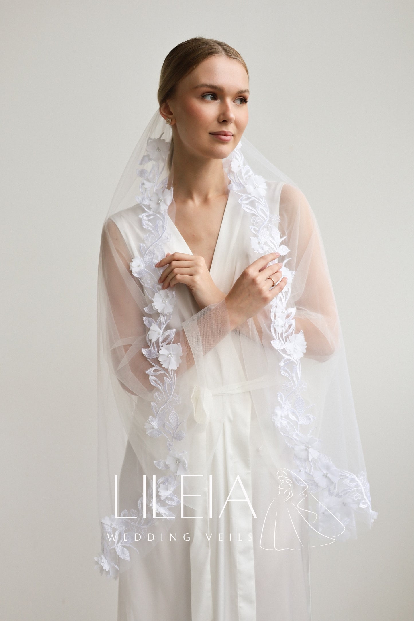 ALEXANDRA FLORAL VEIL
