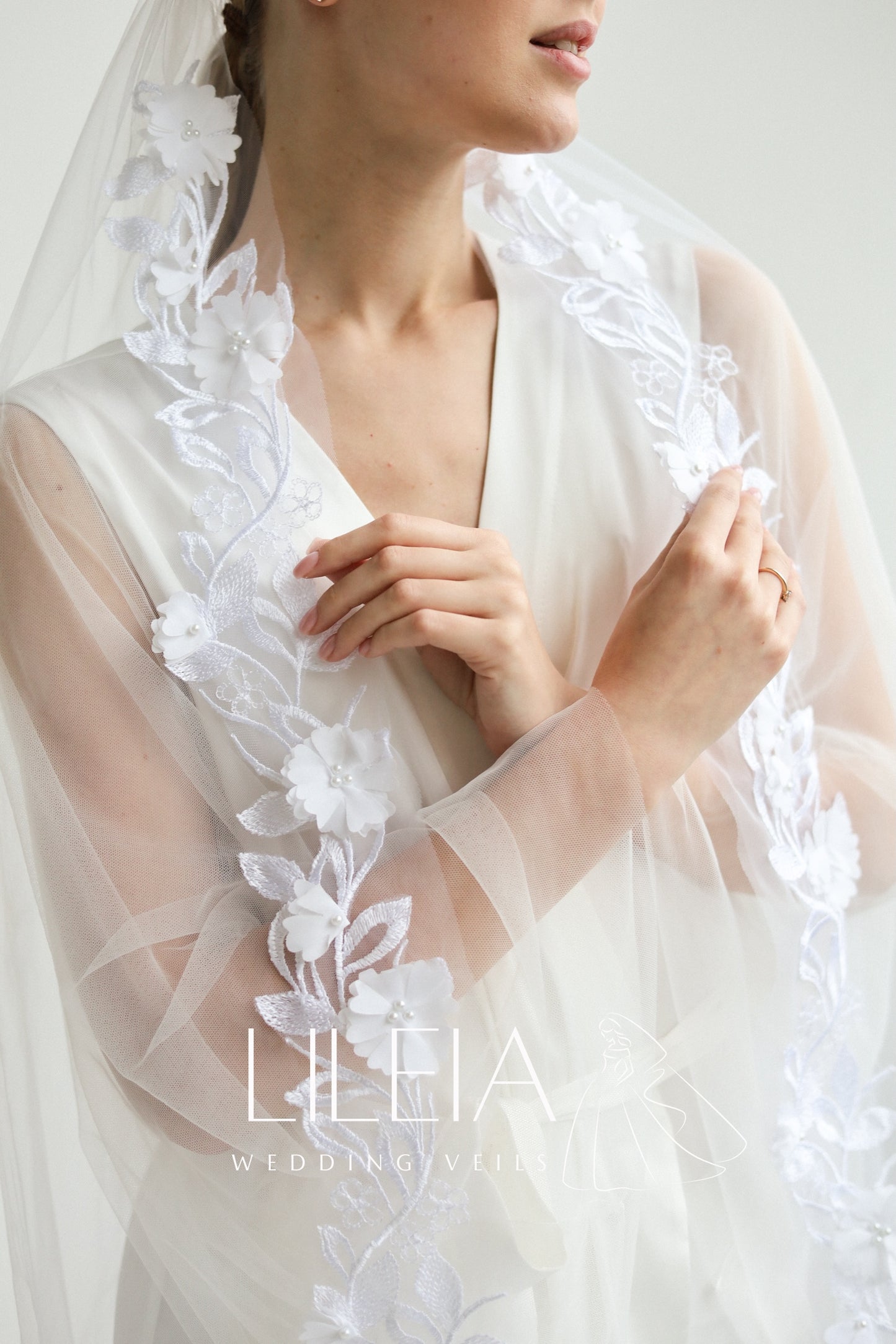ALEXANDRA FLORAL VEIL