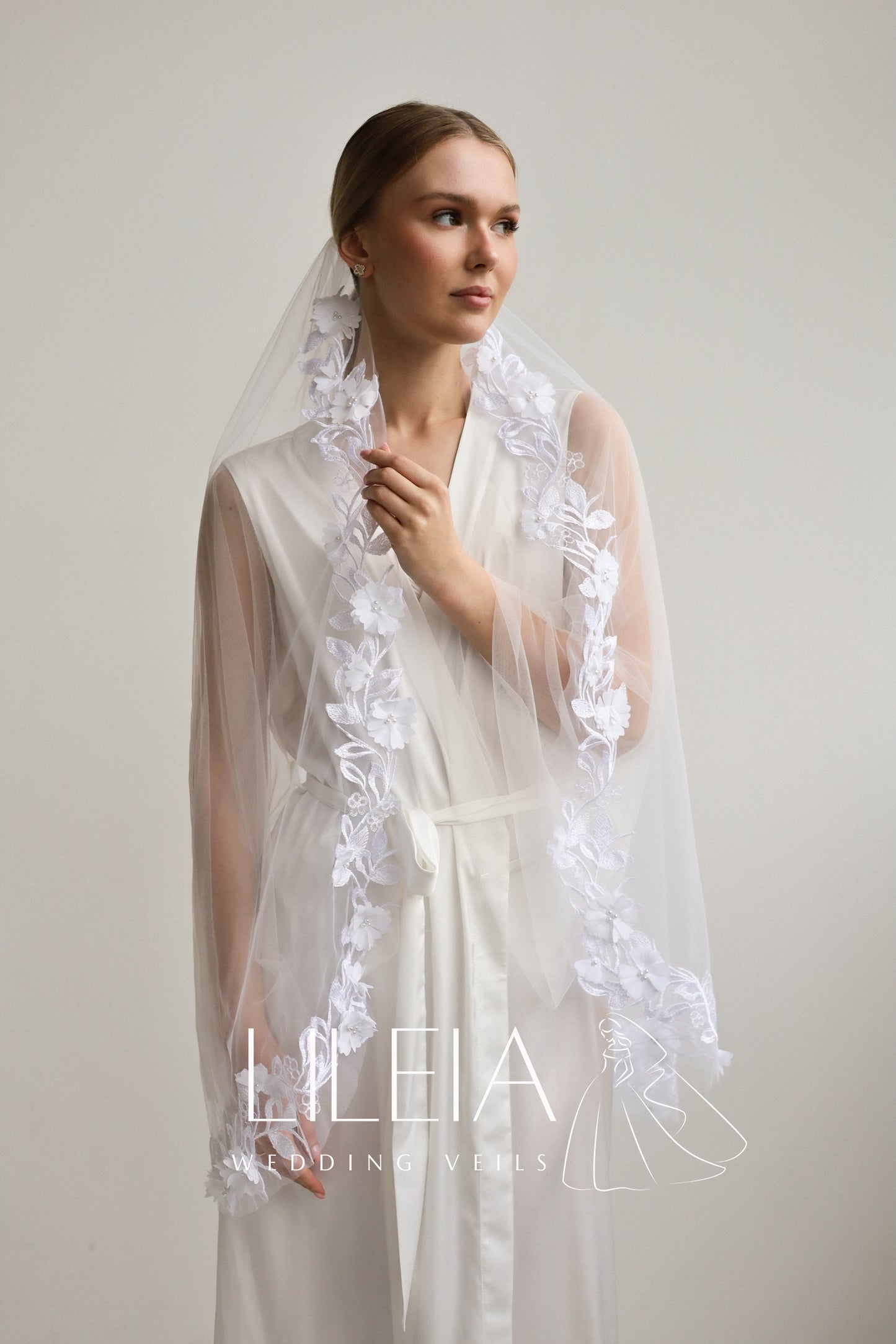 ALEXANDRA FLORAL VEIL