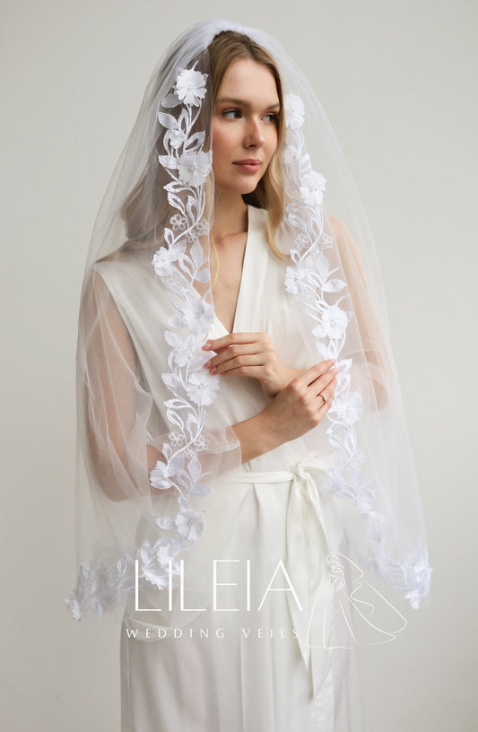 ALEXANDRA FLORAL VEIL