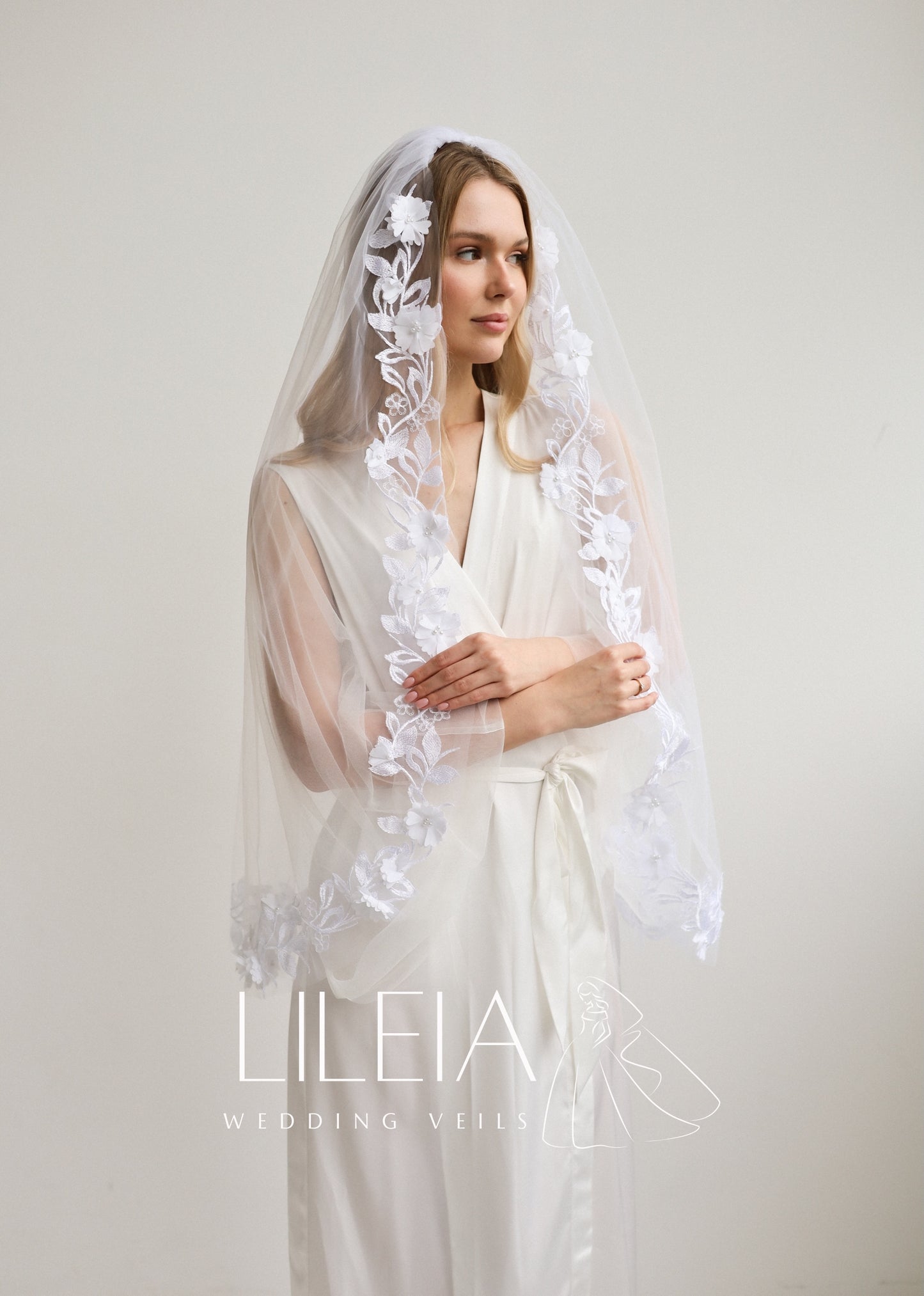 ALEXANDRA FLORAL VEIL
