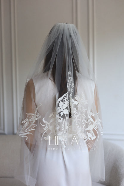 JULIA FLORAL VEIL